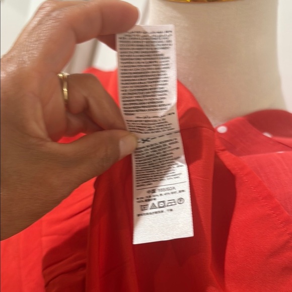 Old Navy Size M Red Halter Maxi Dress with Ruffled Tie Front V-Neck Cross Front - Picture 11 of 11